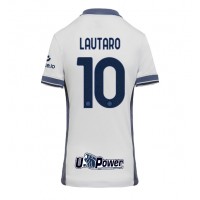 Camiseta Inter Milan Lautaro Martinez #10 Visitante Equipación para mujer 2024-25 manga corta